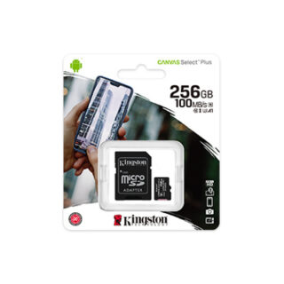 Kingston tarjeta de memoria micro SD canvas c/adaptador (clase 10) SDCS2/256GB