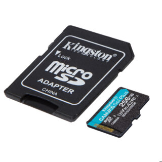 Kingston tarjeta de memoria flash micro SD canvas GO plus (adapt micro SDXC a SD incluido) -SDCG3/256GB