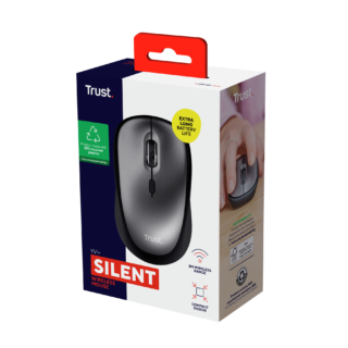 Trust mouse inalambrico eco color negro - 24549