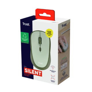 Trust mouse inalambrico eco color verde- 24552