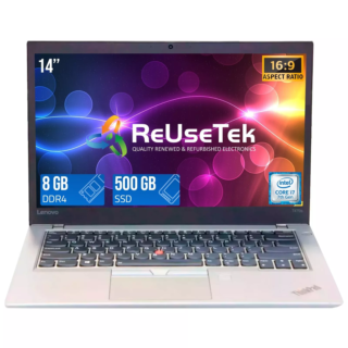 Lenovo ThinkPad T470s de 14 pulgadas, Intel i7-7600U a 2,8 GHz, 8 GB de RAM, SSD de 500 GB, Wi-Fi y Bluetooth, Windows 10